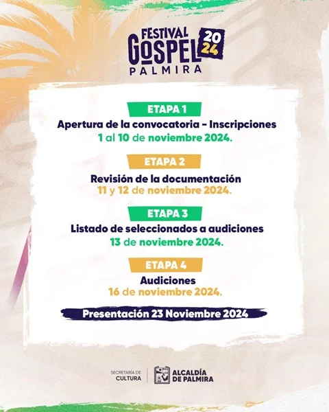 Inscripciones Abiertas para Festival Gospel.